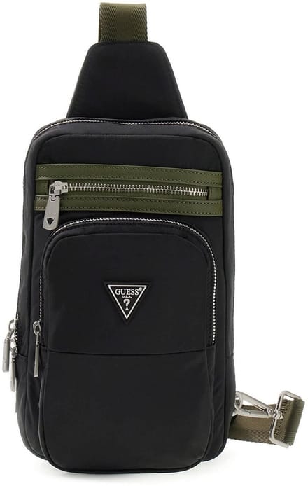GUESS slingtas Berlin Multipocket Crossover Black zwart