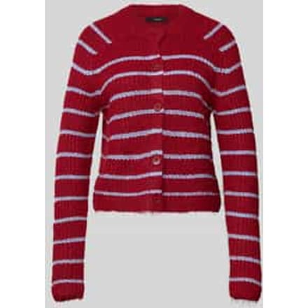 Regular fit gebreid jack met wol, model 'AWESOME SHINE'