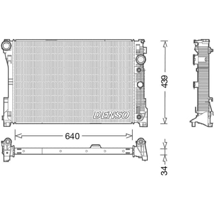 Radiator, motorkoeling DENSO DRM17048