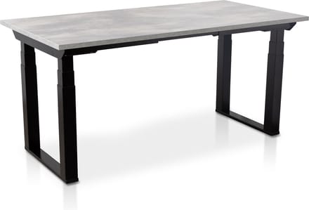 Zit-sta bureau elektrisch verstelbaar - MRC PRO SOLID NEN-EN 527 | 140 x 80 cm | frame zwart - blad betonlook | memory functie met USB | 200kg draagvermogen