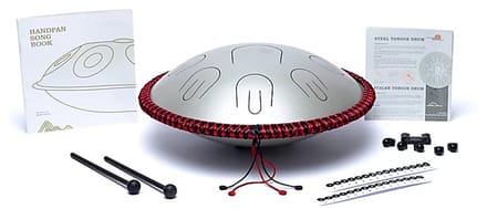 Hluru Handpan/tongue drum hybride 9 noten D-mineur