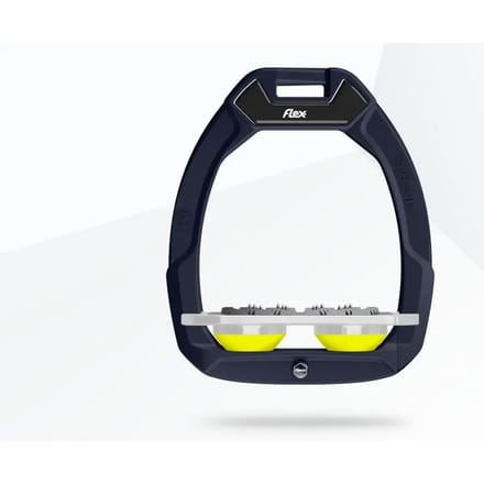 Platte Ultra Grip Veiligheidsneusriem Bruin/Grijs/Geel Flex-On Safe-On