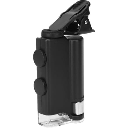60 100X Draagbare Clip Microscoop LED Vergrootglas Loep Vergrootglas voor Observeren