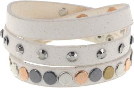 Behave - wikkelarmband met studs - verstelbaar festivalaccent