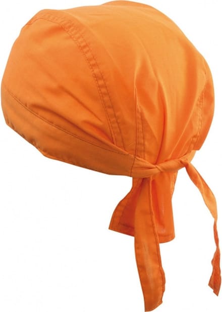 Oranje kleurige bandana uni 1
