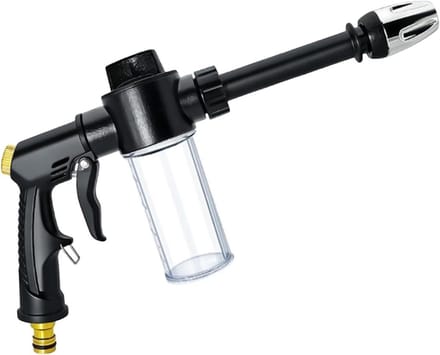 Schuimsproeier Hogedruk - Zeepdispenser - Auto Reinigen - Robuuste Constructie - 305 x 14 cm - Zwart