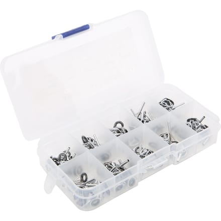 100 Stuks Hengel Gidsring Set Keramische Gids Oog Sets In Doos Hengel Accessoires white