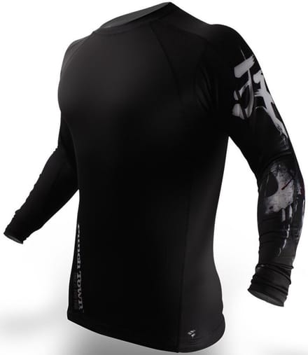 PunchTown Rash Guard Deranged Lange Mouw Zwart - XL