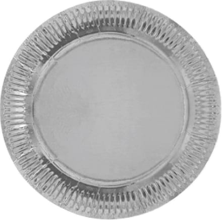 Feestborden Zilver 22 Cm 8 Stuks