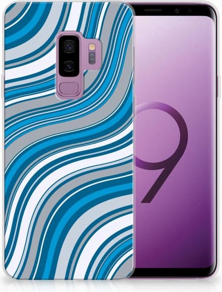 Samsung Galaxy S9 Plus TPU bumper Waves Blue