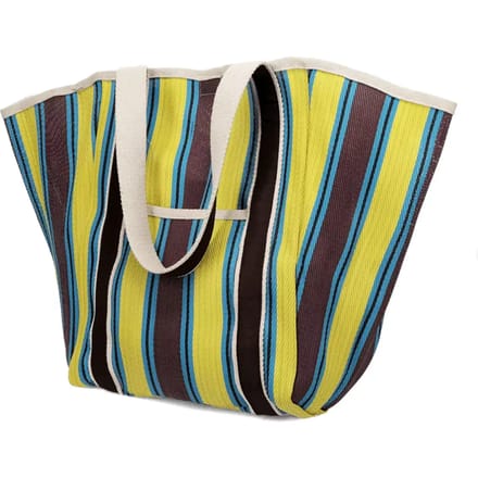 Gerecycled handtas met leren handvat Rex London
