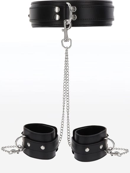 TABOOM Luxury Bondage Essentials - Halsband met Handboeien Set