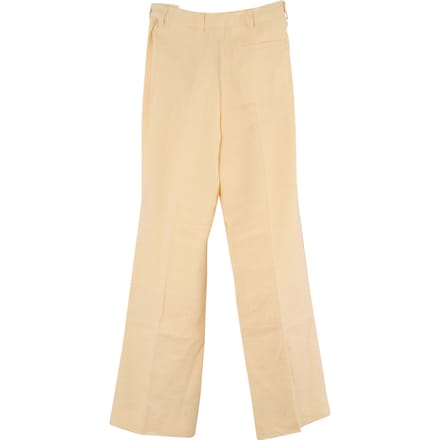 Acne Studios broek met zijsluiting in geel linnen