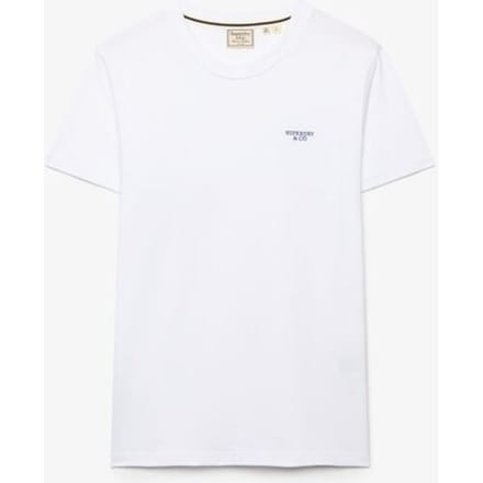Superdry - Essential Gestapeld Logo Geborduurde T-shirt - Heren - T-shirts