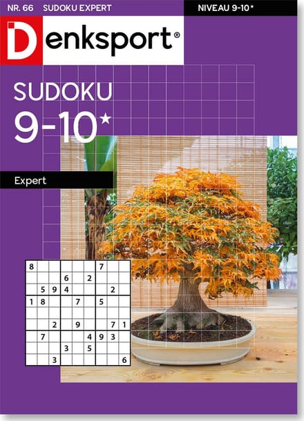 Denksport Puzzelboek Sudoku 9-10* expert, editie 66