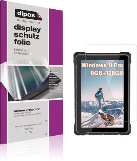 dipos – 2x Beschermfolie geschikt voor OuuOee N150 | Krasbestendige & heldere Screenprotector Ultra-Thin