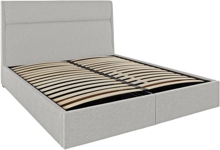 Aztec-Bed - 180x200 - Lichtgrijs Stof