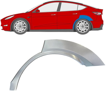 Reparatiepaneel achterspatbord voor Tesla Model Y 2020- / Links