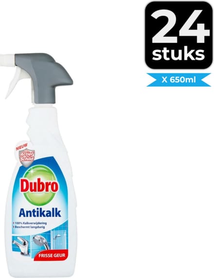 Dubro Antikalk Schuimspray 650 ml - Voordeelverpakking 24 stuks
