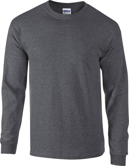 Gildan - Ultra Cotton™ Long Sleeve T-Shirt - Dark Heather - S