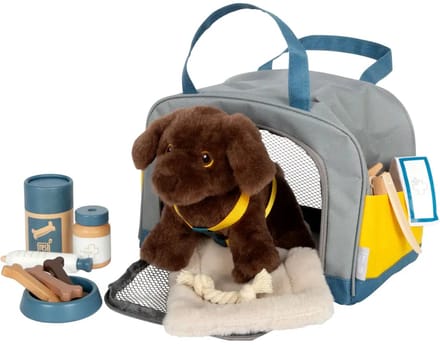 Small Foot - Knuffel Hond met Draagtas en Verzorgingsset