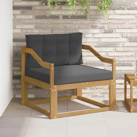 vidaXL - Buiten - Midden - Sofa - Polyester - Wit
