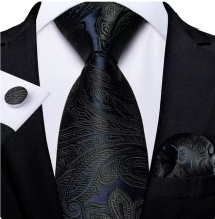 3-Delige zijde stropdasset paisley - Charme Bijoux