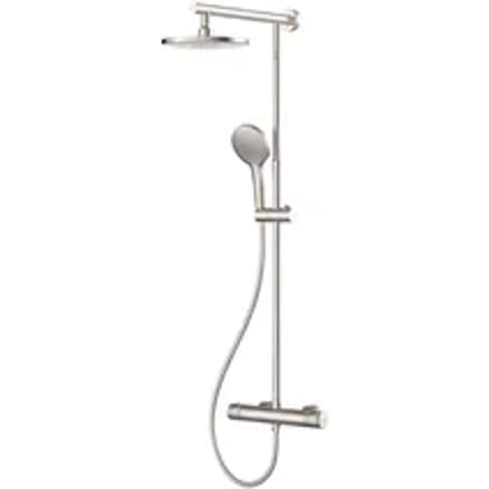 Aquavive Regendouche Cato - Vernikkeld - Rond - Met Handdouche - Waterbesparend