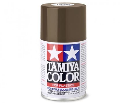 Tamiya Hobbyverf Acrylverf - TS-69 Linoleum Deck Brown - Matt - Acryl Spray - Verf spuitbus - 100 ml