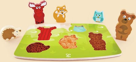 Hape Tactiele Bosdieren Puzzel