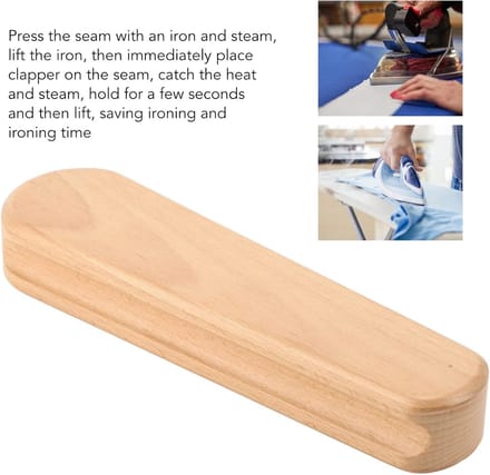 Kleermakerstang - Naaihulpmiddel - Strijken - Gemaakt van beukenhout - 4 x 24 x 6 cm