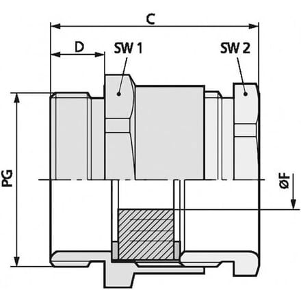 LAPP 52000320 Wartel PG13.5 Messing Messing 50 stuk(s)