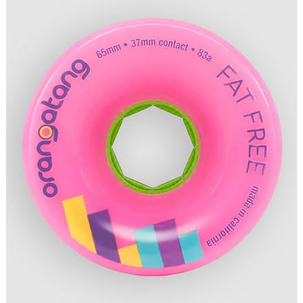 Orangatang Fat Free 65mm 83a Wheels roze