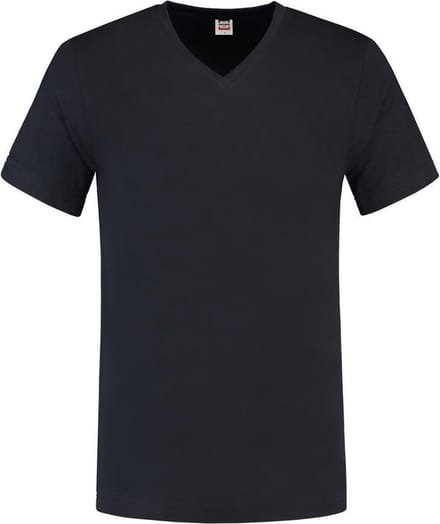 Tricorp 101005 T-Shirt V Hals Fitted - Marineblauw - 4XL