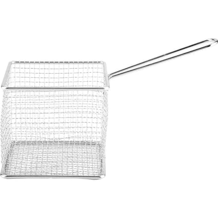 Mini RVS Friet Diepfriet Manden Voedsel Presentatie Zeef Aardappel Kookgereedschap white