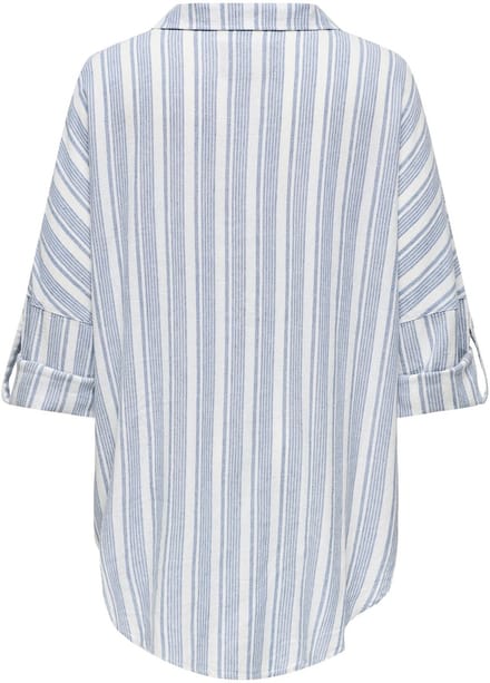 ONLY CARMAKOMA - CARCARO 3/4 LINEN BL TUNIC PNT - Dames - Blouses