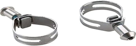Montageklem Set - Schroefset Fiets - Fiets Onderhoud - Inclusief Schroeven - 2 Stuks - Zilver