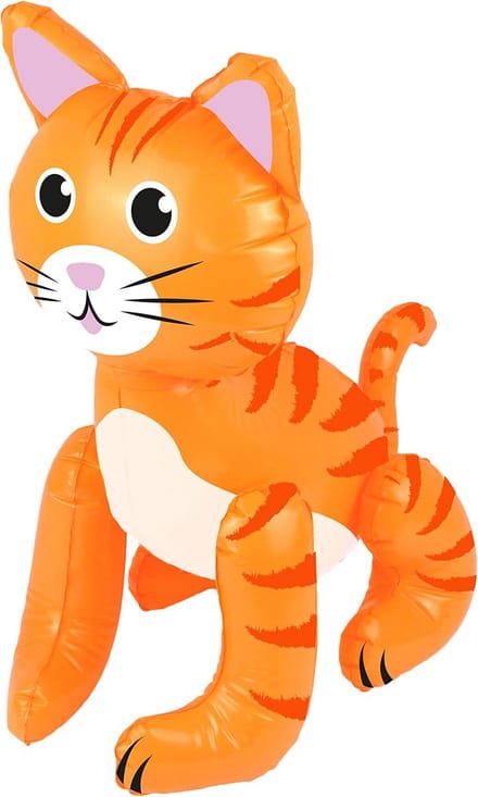 Opblaasbare Gember Kat voor Feestdecoratie en Fotobooth Props