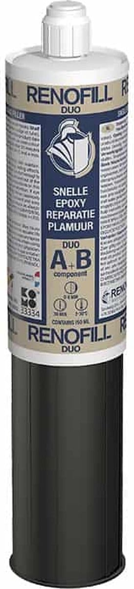 Renovaid Renofill - Expoxy plamuur - Voor houtenreparatie - Overschuubaar - Blijvend elastisch - 150 ML