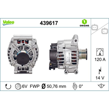 Driefasige generator VALEO ORIGINS NEW VALEO 439617