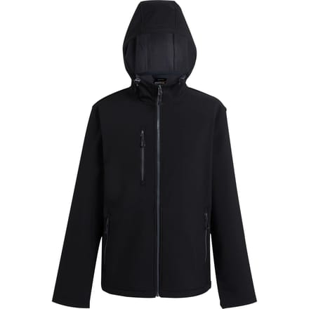 Regatta Heren Navigate 2 Layer Soft Shell Jas (Zwart/Seal Grijs)