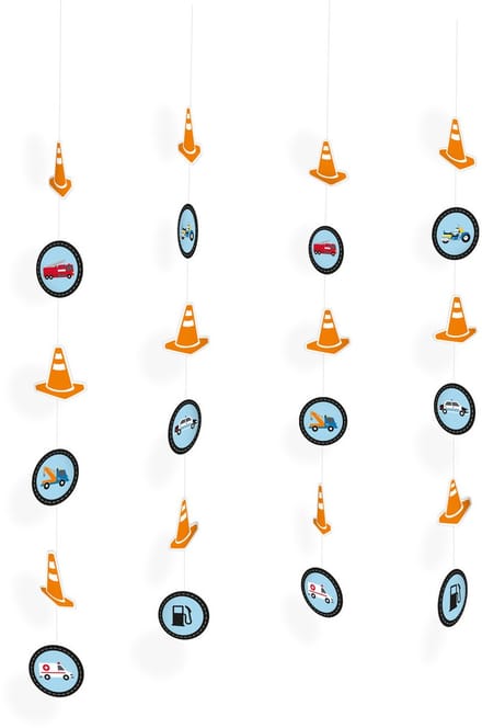 Amscan - On The Road 4 Decoratieslingers (130 cm)