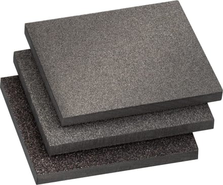 Schuurpadset 3-delig - fijn / middel / grof - 125x100x10 mm - 93169910