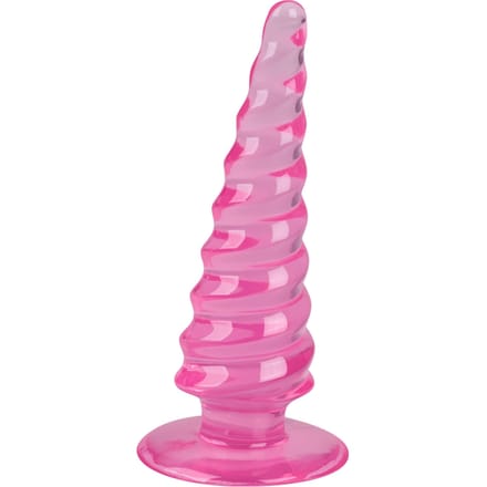 anale plug met spiraalstructuur, 11 cm
