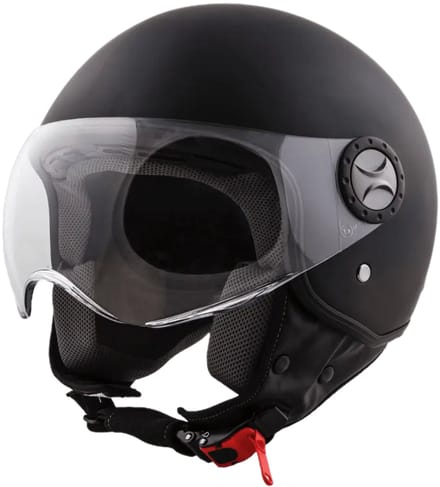 Helm Vito Jet Loreto Mat Zwart - Jethelm - Maat XS - Scooterhelm - ECE 22-06 gekeurd