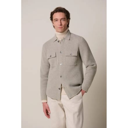 Profuomo Ppxf30006b overshirt full button grey