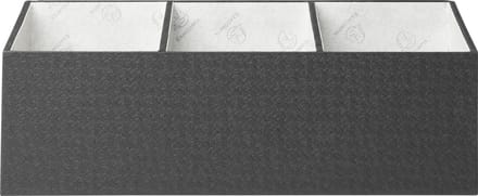 Exacompta 2x Bureau organizer 4 vakken OfficeByMe - Zwart - 68601E