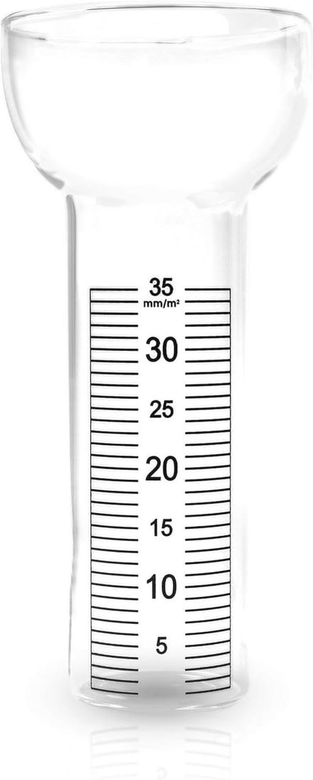 Vervangend glas voor regenmeter - geschikt voor diverse modellen tot 35 mm/m²