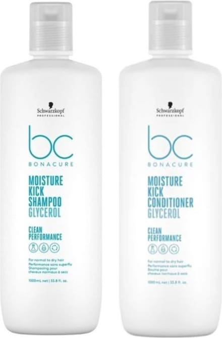 Schwarzkopf BC Moisture Kick Shampoo & Conditioner - 2x1000ml