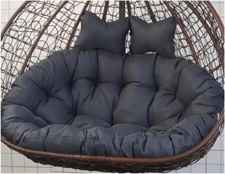 Eierstoel Kussen - Hangmat Stoel - Buiten Ontspannen - Extra Dikke Vulling - 150 x 110 cm - Donkergrijs